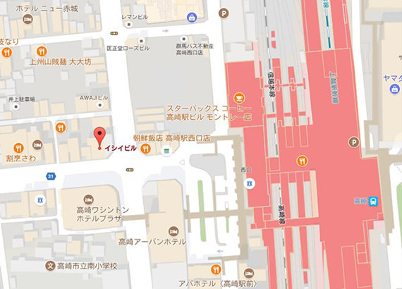 恋肌高崎店地図